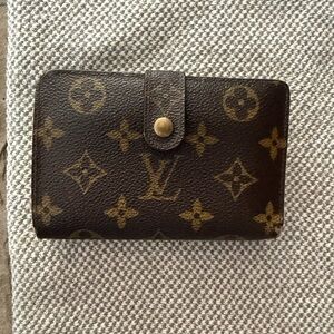 Authentic Louis Vuitton Monogram Porte Monnaie Billets Viennois Kisslock Wallet